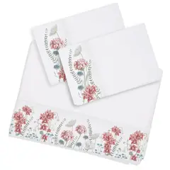 MARGARITA SCHEEL BY CASA ALVARINHO - Juego de Sábanas Orquídeas 2 Plazas