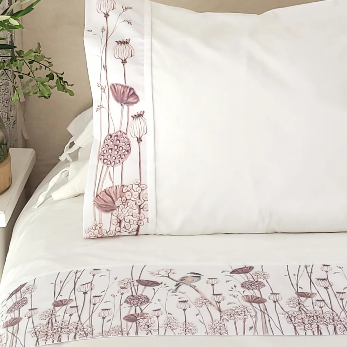 MARGARITA SCHEEL BY CASA ALVARINHO - Juego de Sábanas Ciclo Amapolas Super King