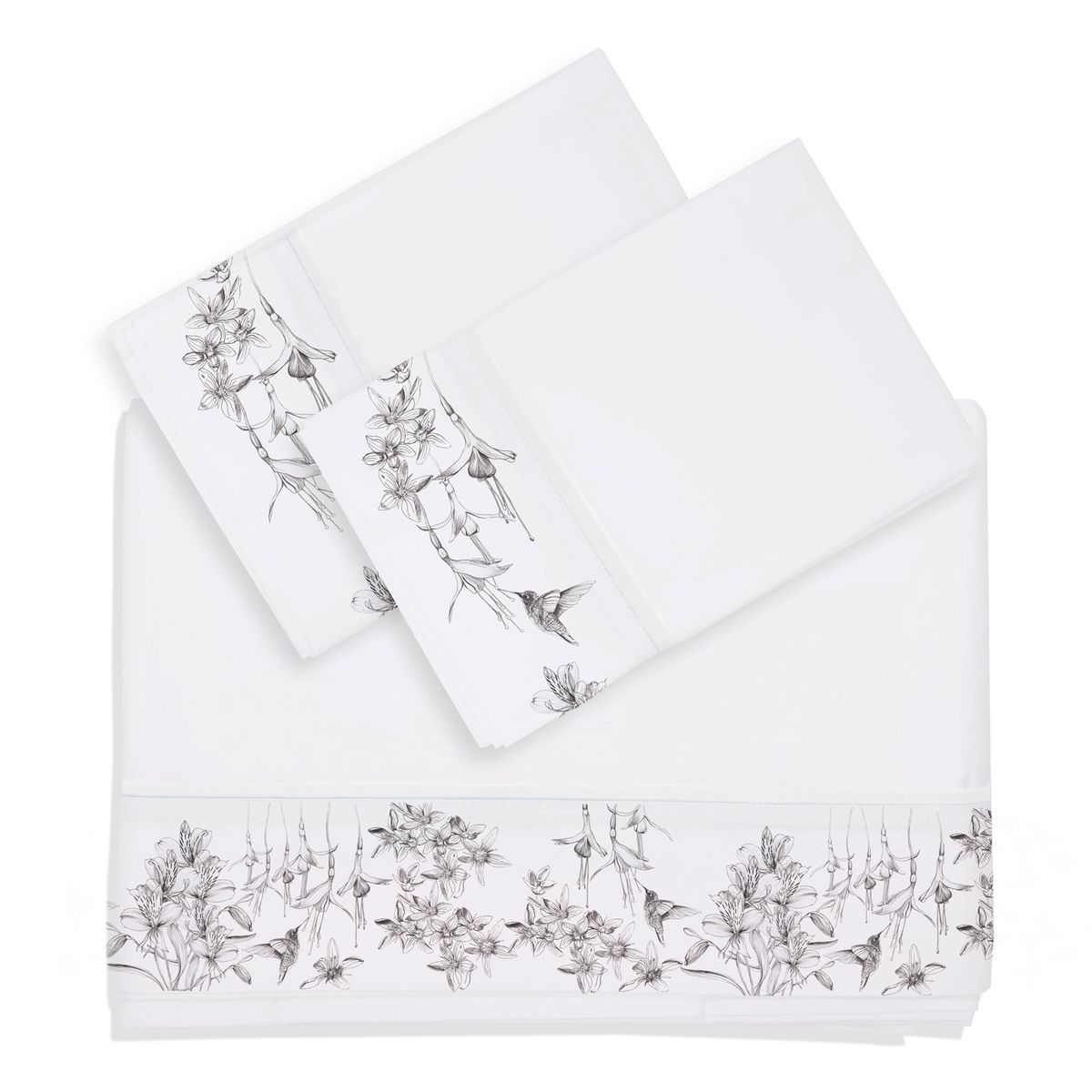 MARGARITA SCHEEL BY CASA ALVARINHO - Juego de Sábanas Flora Nativa Super King