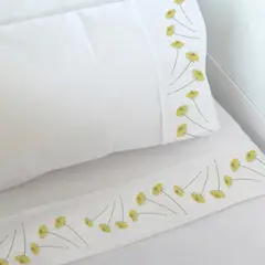 MARGARITA SCHEEL BY CASA ALVARINHO - Juego de Sábanas Transición Florcitas Amarillas