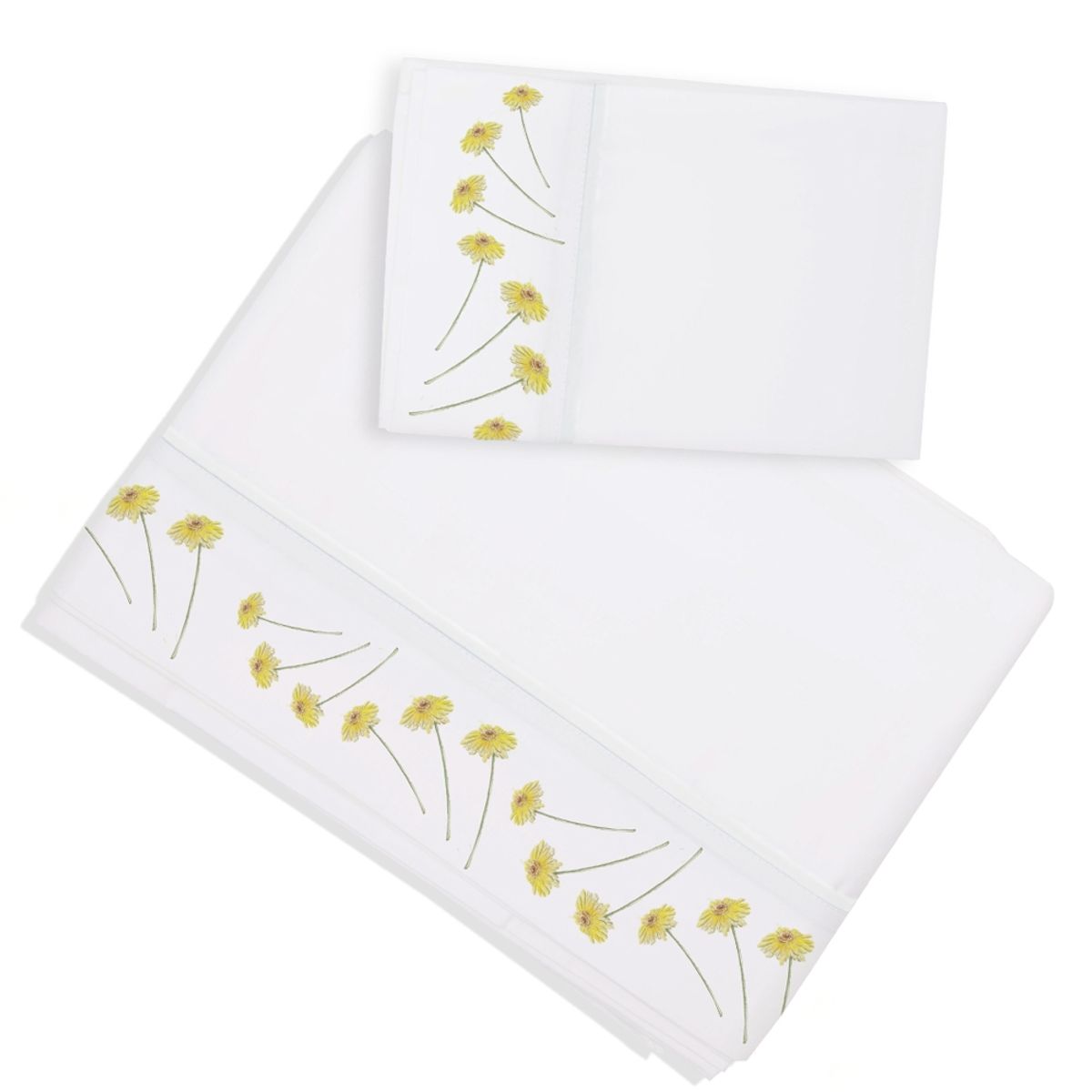 MARGARITA SCHEEL BY CASA ALVARINHO - Juego de Sábanas Transición Florcitas Amarillas