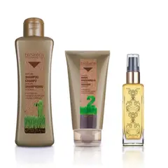 SALERM - Kit Biokera Arganology Capilar shampoo - mask y serum Cosmetics
