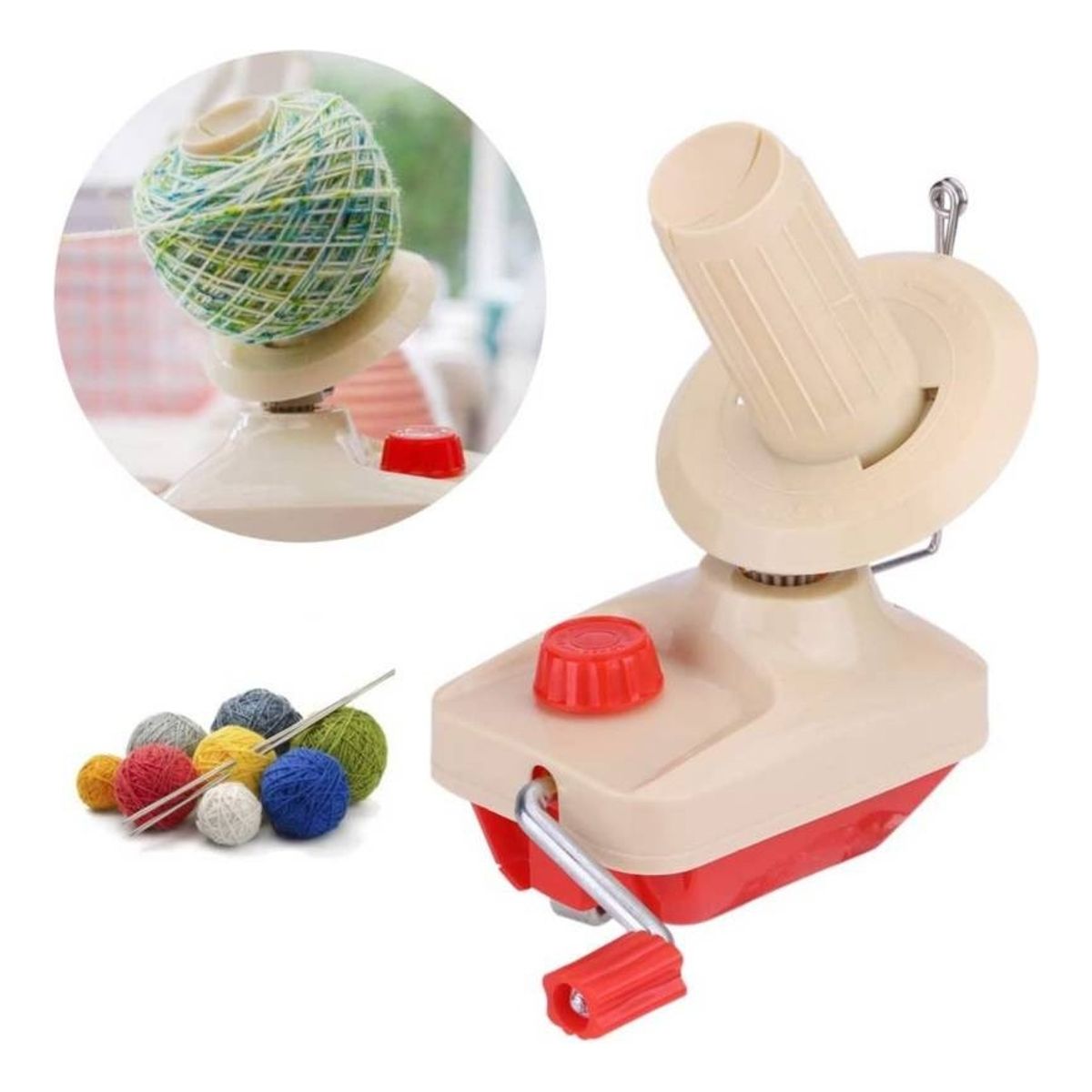 GENERICO - Maquina Ovilladora Bobinadora Manual Hasta 100 gr