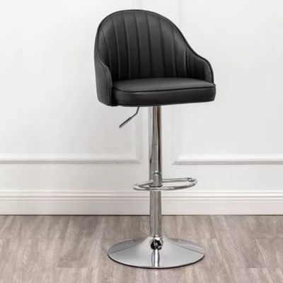 Imagen 2 del producto Pack 2 Sillas Bar Nordic Ecocuero Color Negro