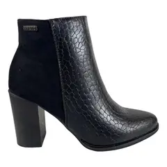 VIA UNO - Botin Mujer Negro Pu 12084409