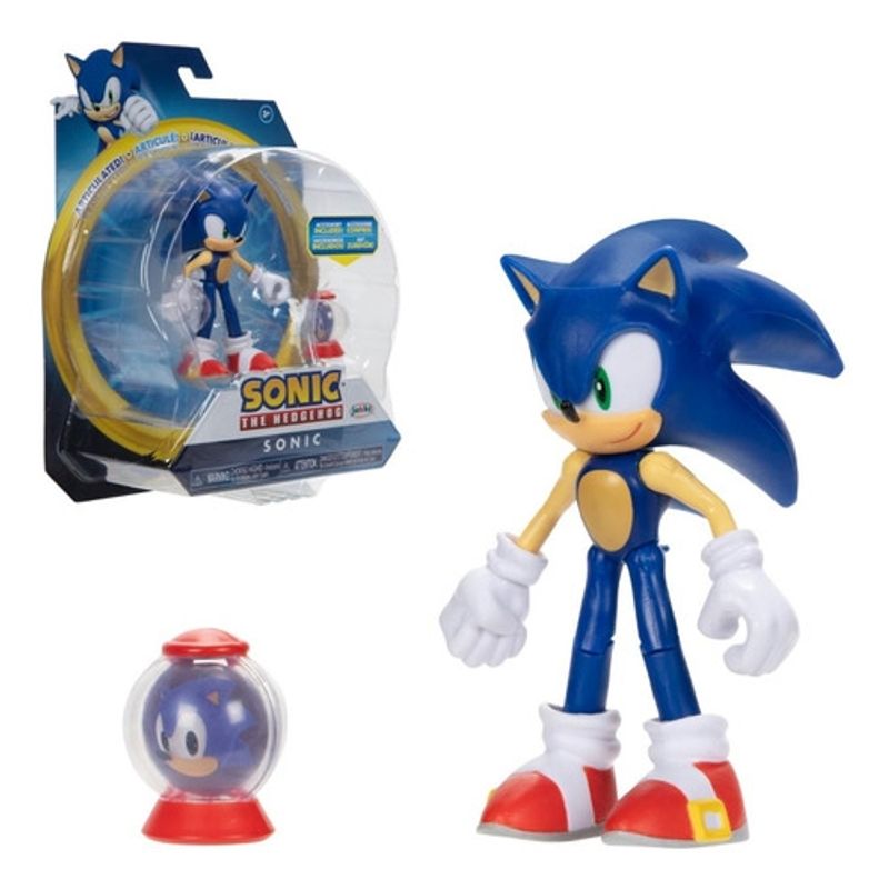 SONIC - Figura Sonic 10 Cm. Con Accesorio - Modern Sonic Con Esfera