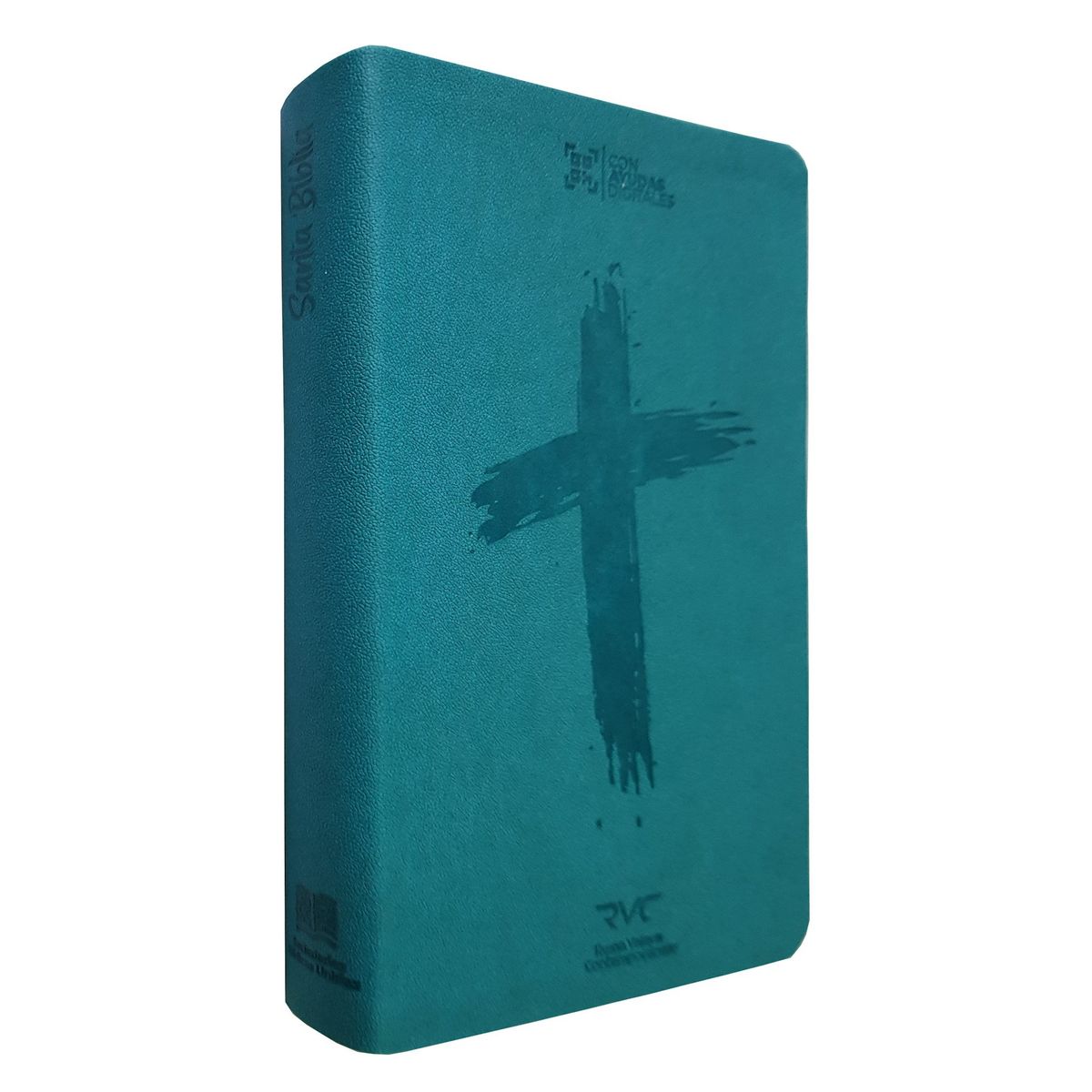 SOCIEDADES BIBLICAS UNIDAS - Biblia RVC Letra Grande concordancia ayudas QR agua marina