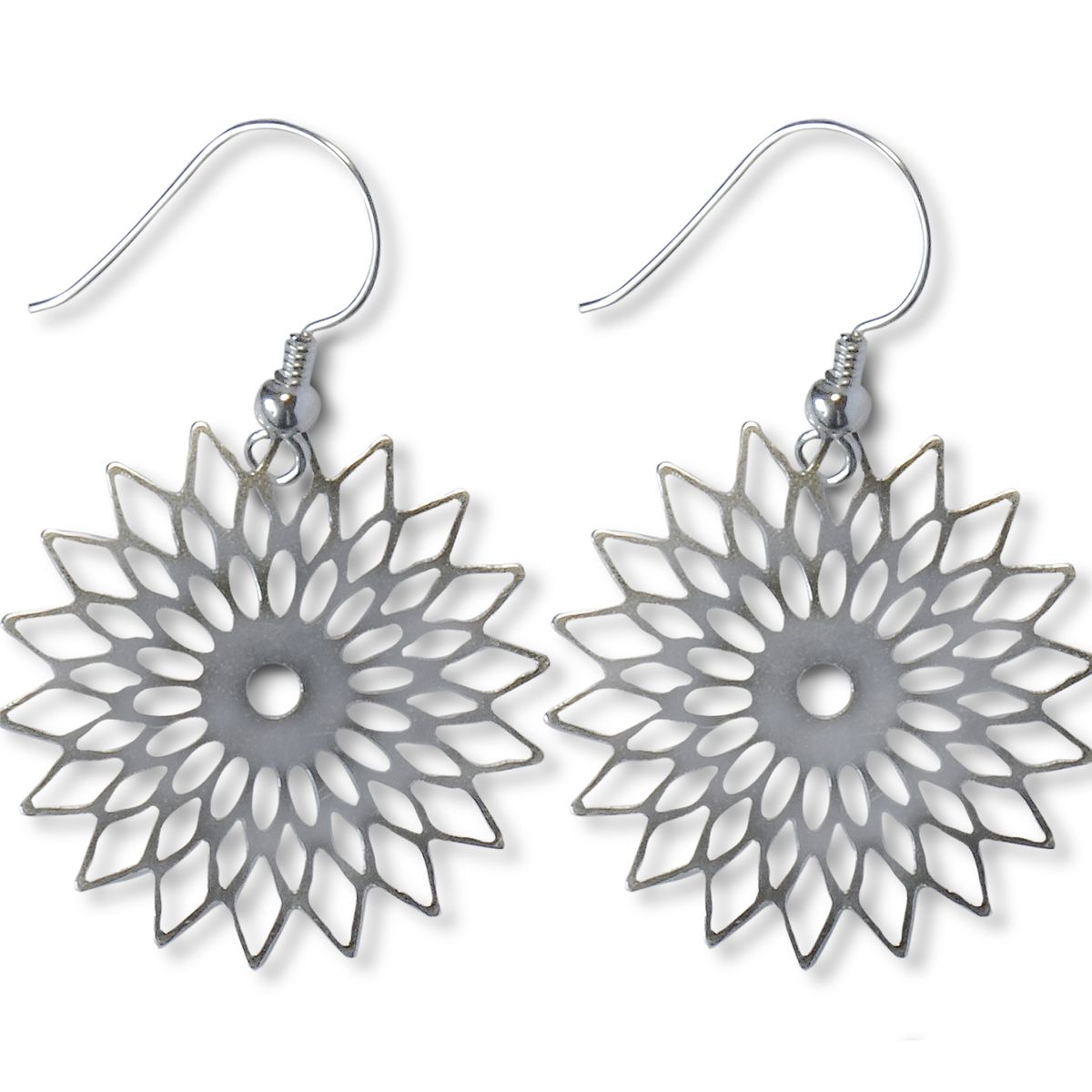 COGGIOLA - Aros Flor Calada Plata Fina 925