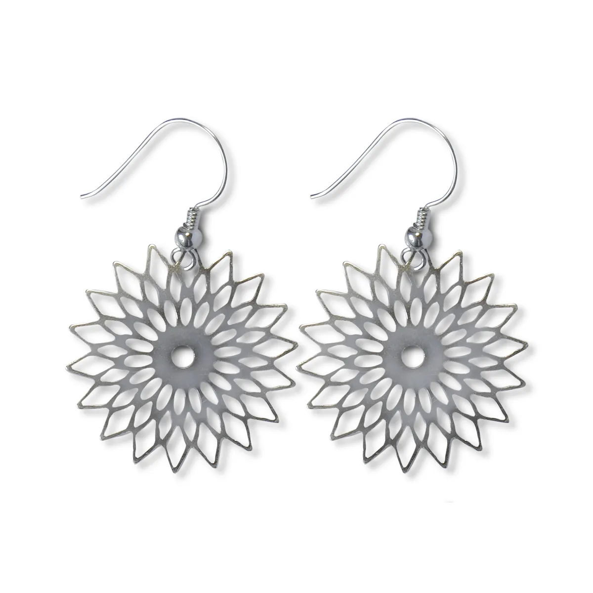 COGGIOLA - Aros Flor Calada Plata Fina 925