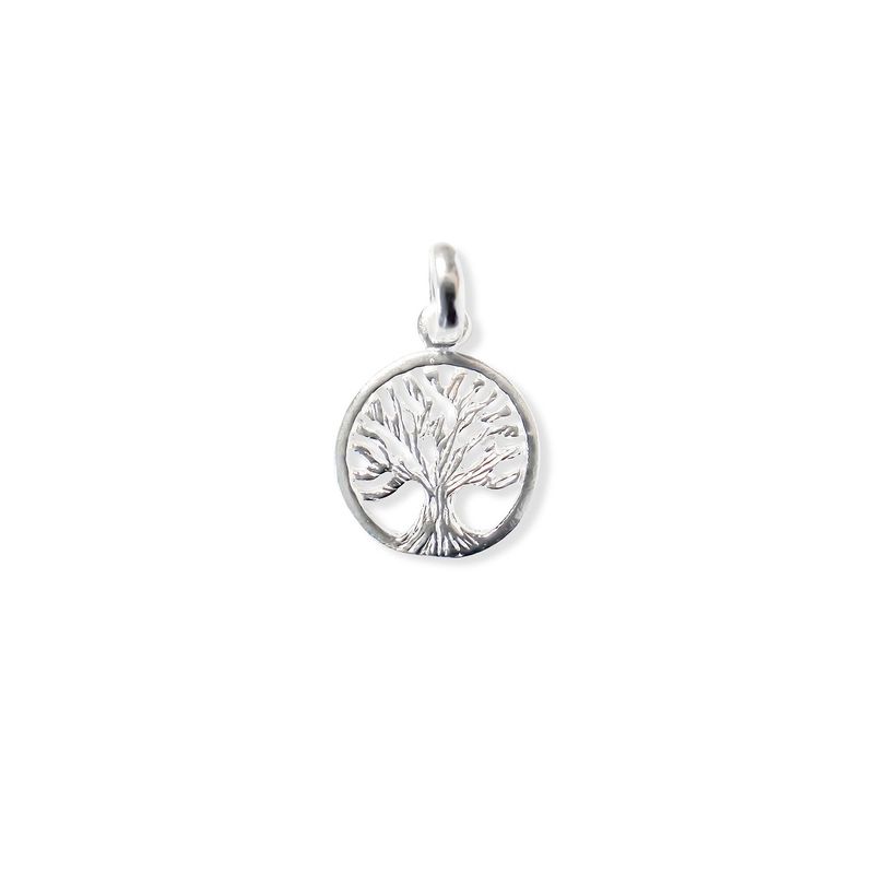 ANDREA COGGIOLA JOYAS - Colgante Medalla Árbol de la Vida Plata Fina 925
