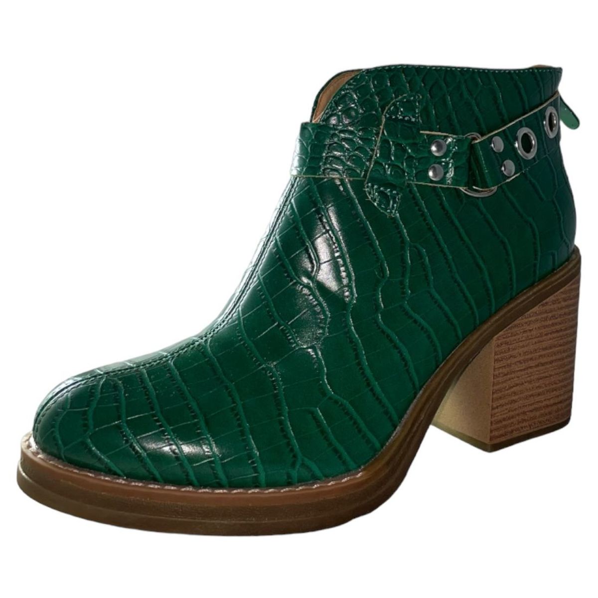 DINASTELLA - Botin Verde croco Correa