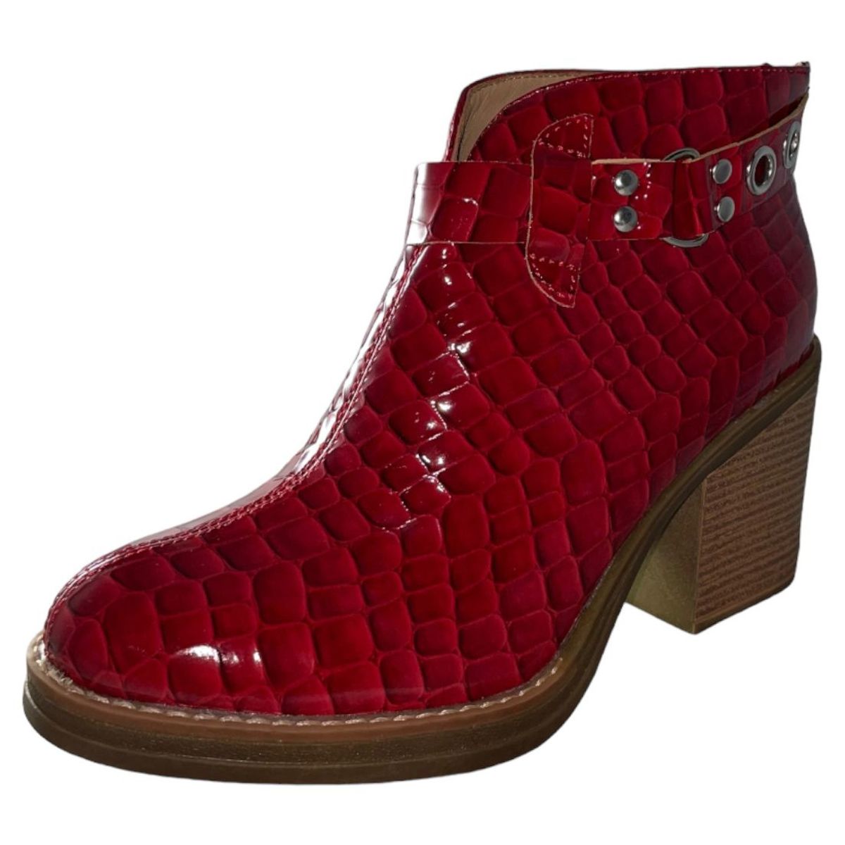 DINASTELLA - Botin rojo croco Correa