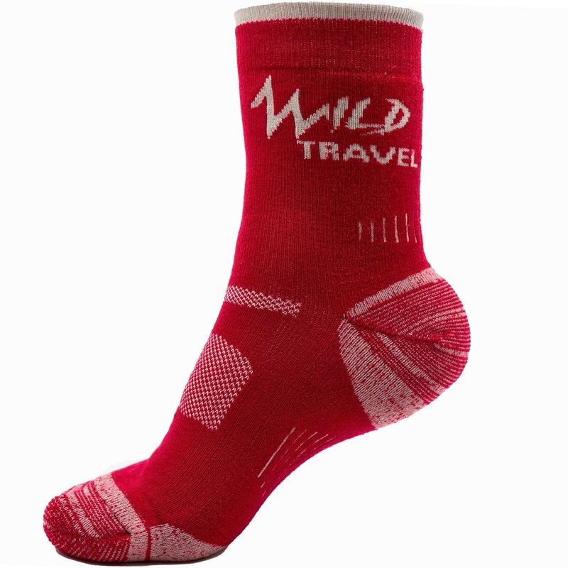 WILD TRAVEL - Calcetas Calcetín Trekking Wild Travel Lana Merino Térmicas Deportiva