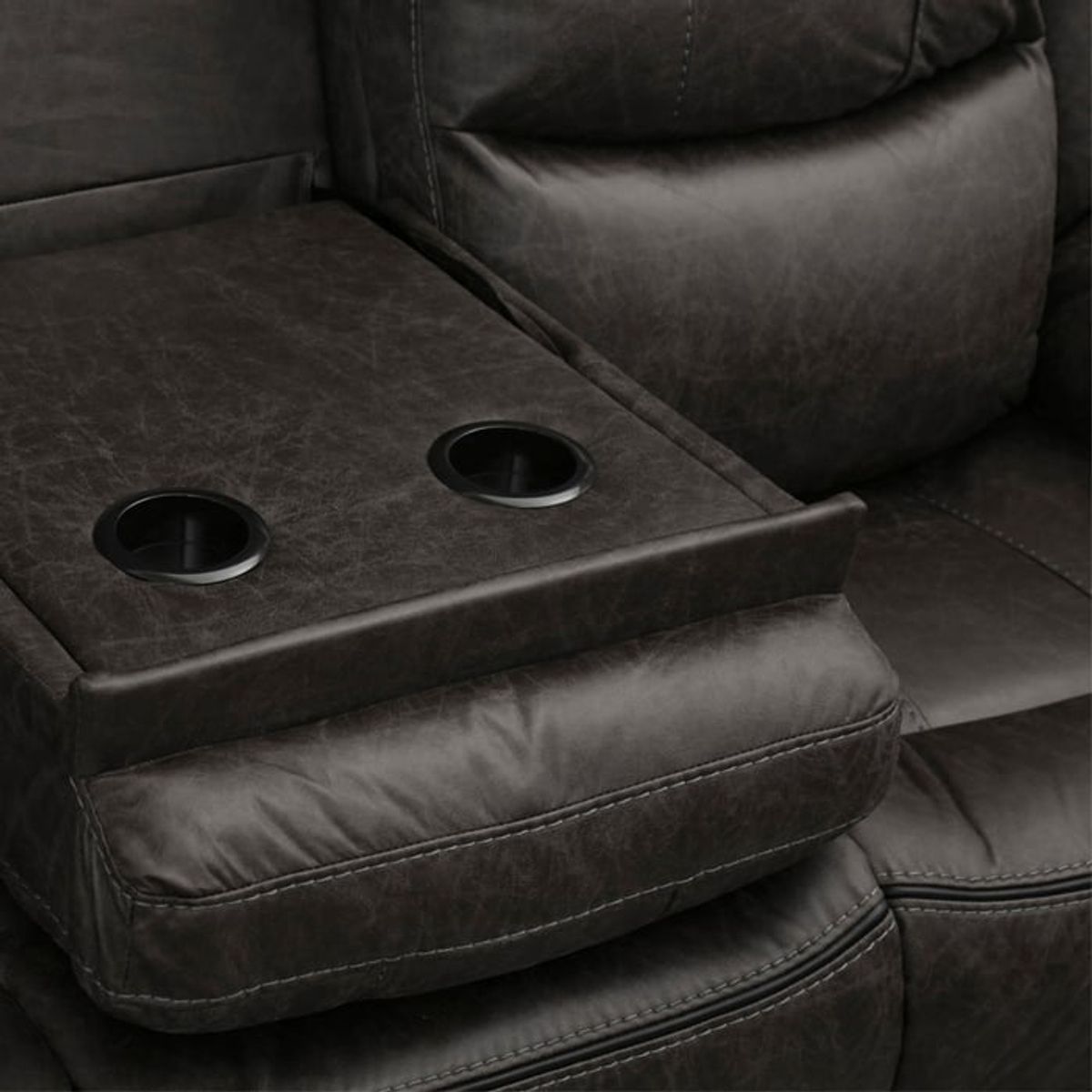 MSA MUEBLES SANTA ANA - SOFÁ RECLINABLE 3 CUERPOS SMOKE