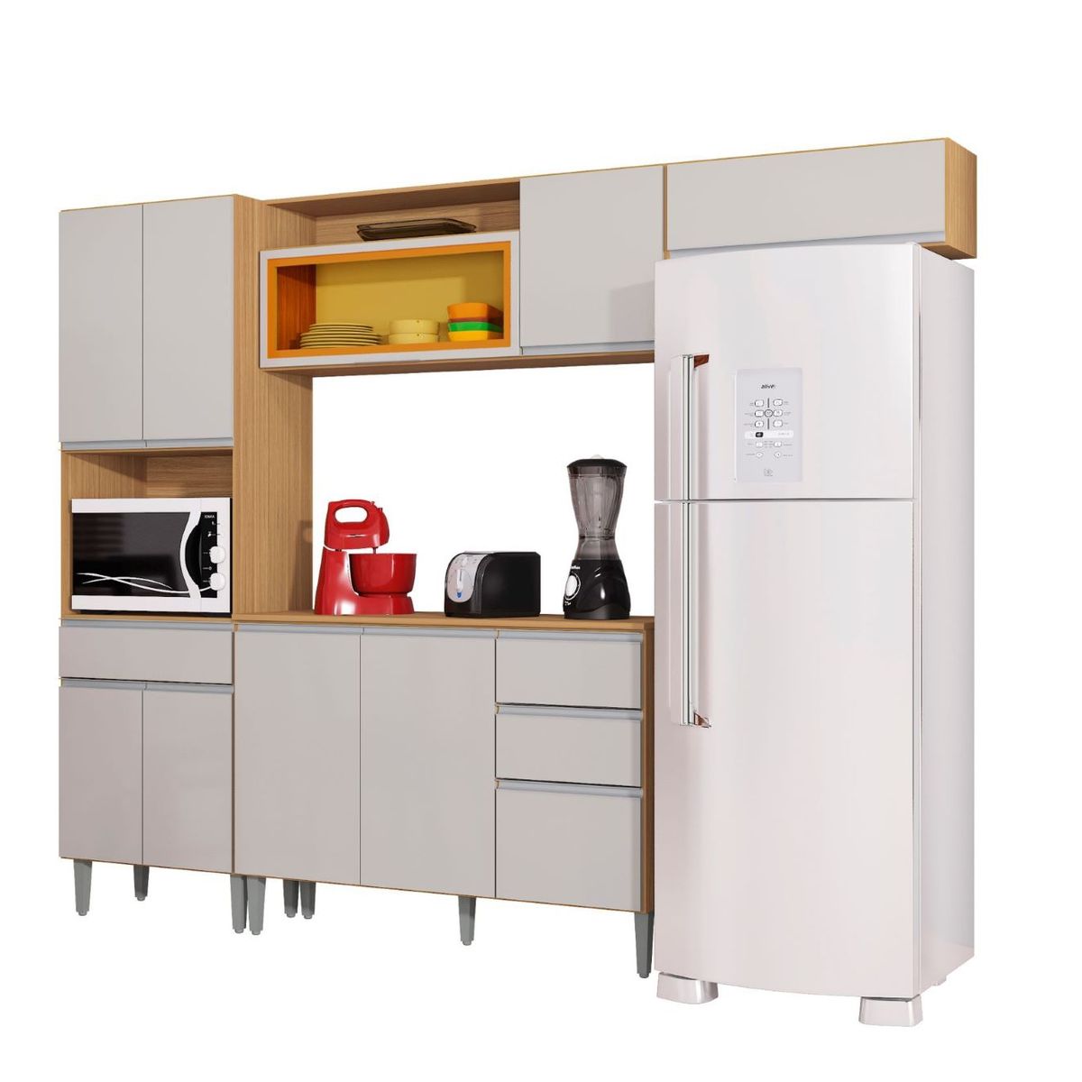 TAHUARI - Mueble de cocina Vanessa damasco off white