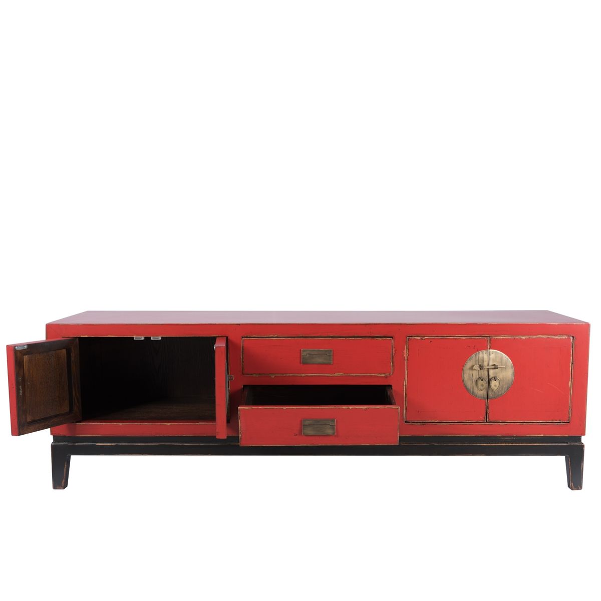 BOKAN - Rack TV Oriental Zen Rojo