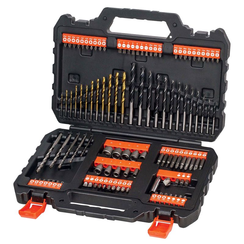 BLACK+DECKER - Set 109 Piezas Atornillar y Taladrar BLACK+DECKER