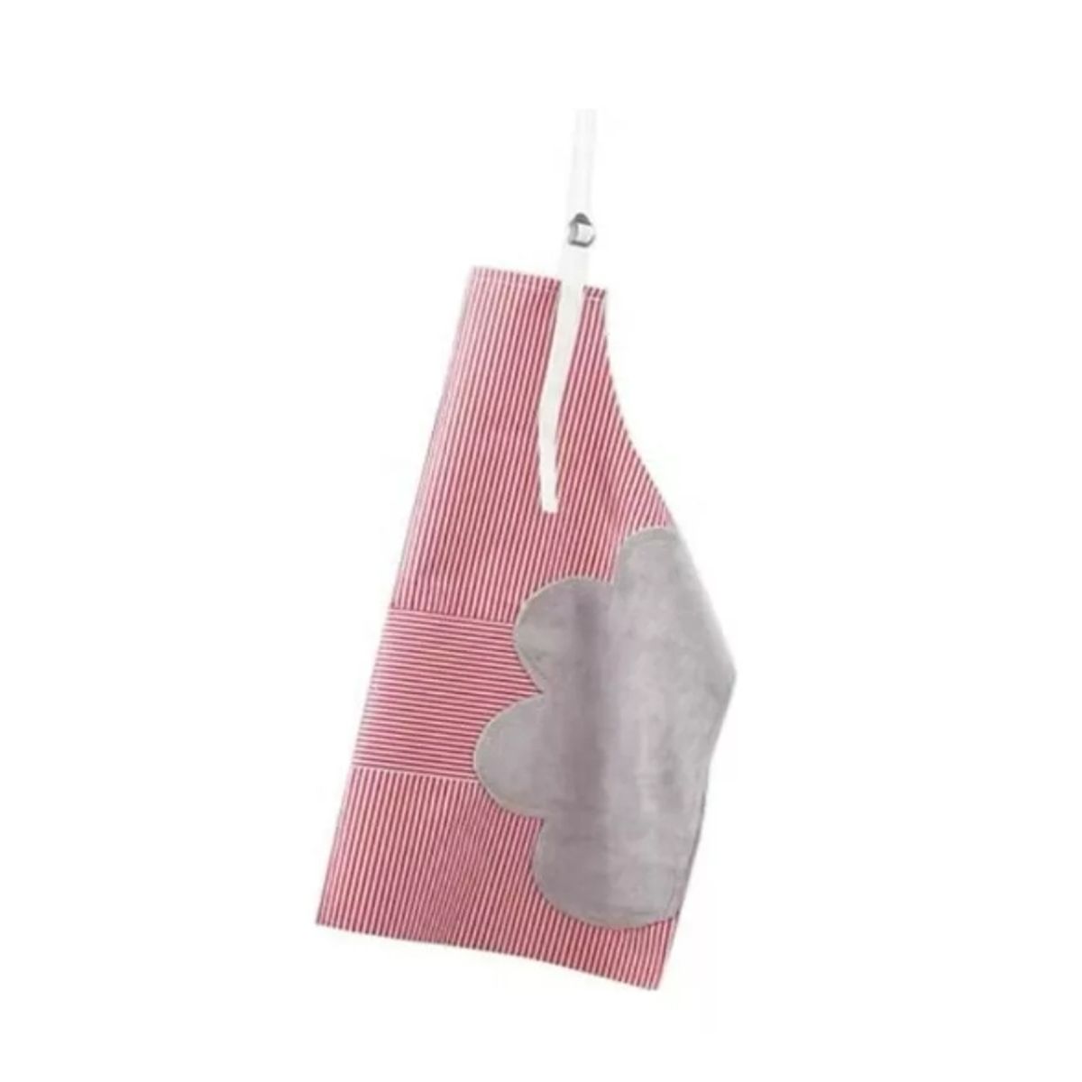 GENERICO - Delantal De Cocina Impermeable Rayas Ajustable Con Bolsillo Rojo