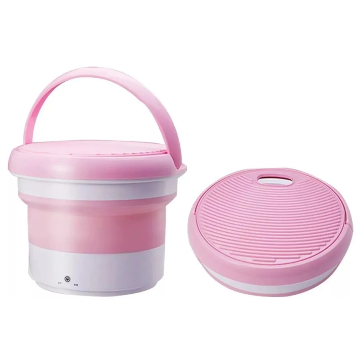 Mini Lavadora Portátil Plegable 5 Litros Rosa, marca GENERICO - Foto 2