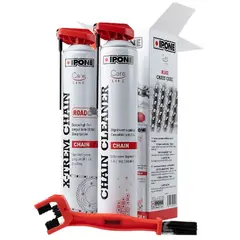 IPONE - Kit Lubricante y Desengransante con Cepillo para Motos