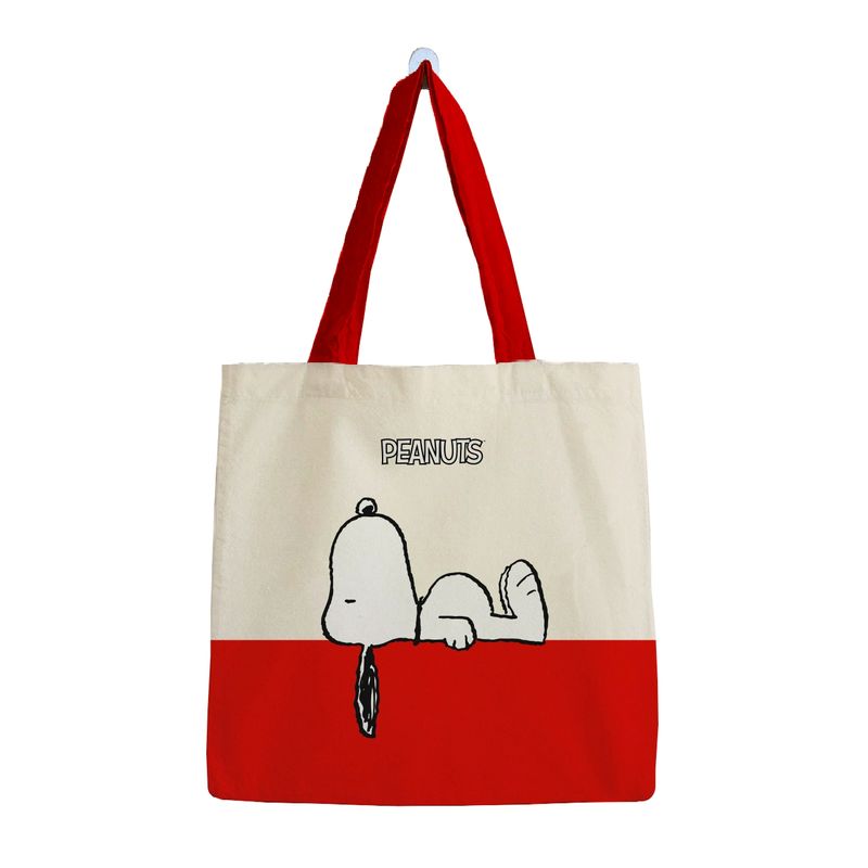 GENERICO - Bolsa Algodón Pequeña  Snoopy Acostado