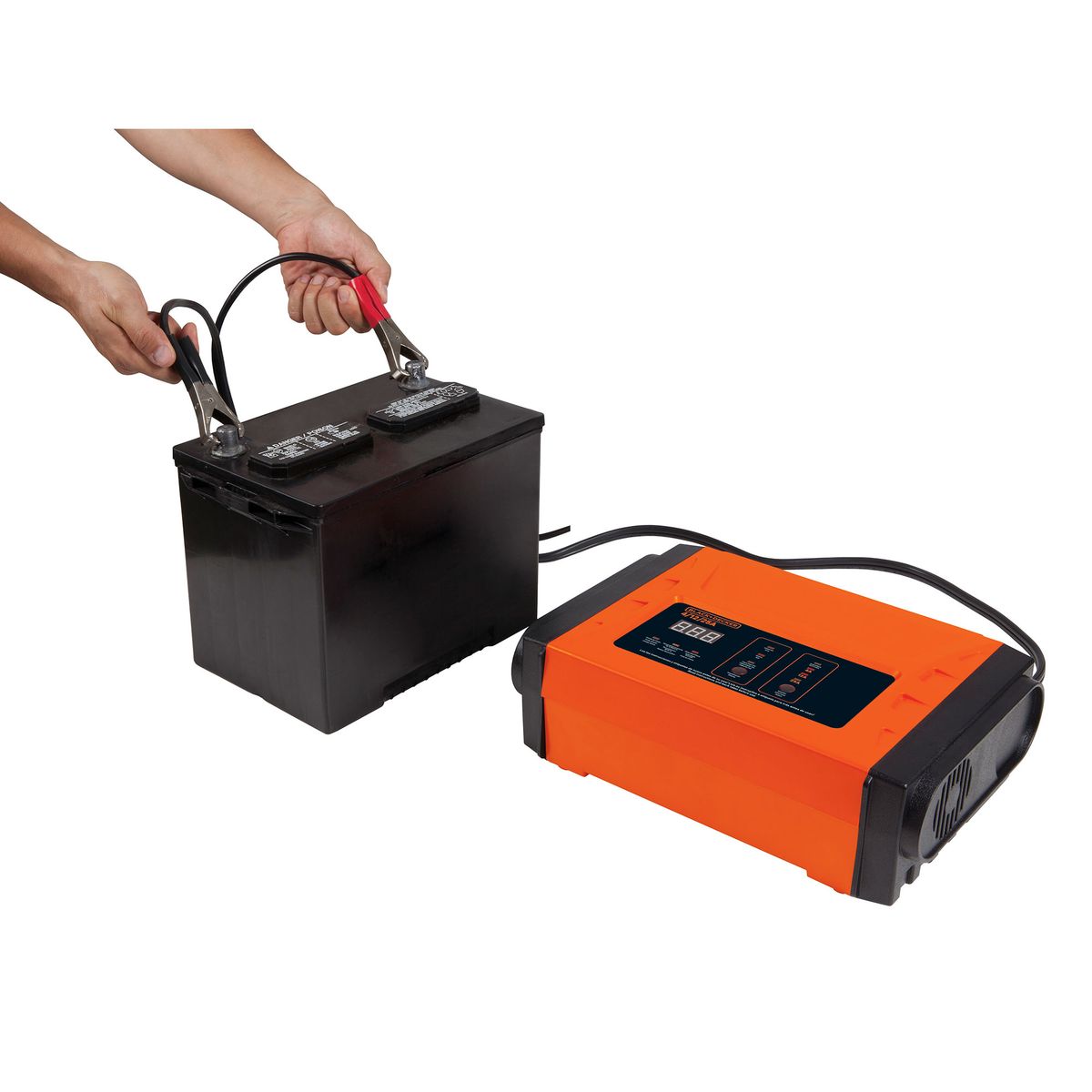 BLACK+DECKER - Cargador de baterías 4 / 12 / 25Amp BLACK+DECKER