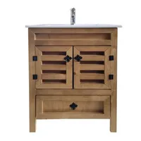 Vanitorio Rustico 60x47cm con Loza Y Griferia