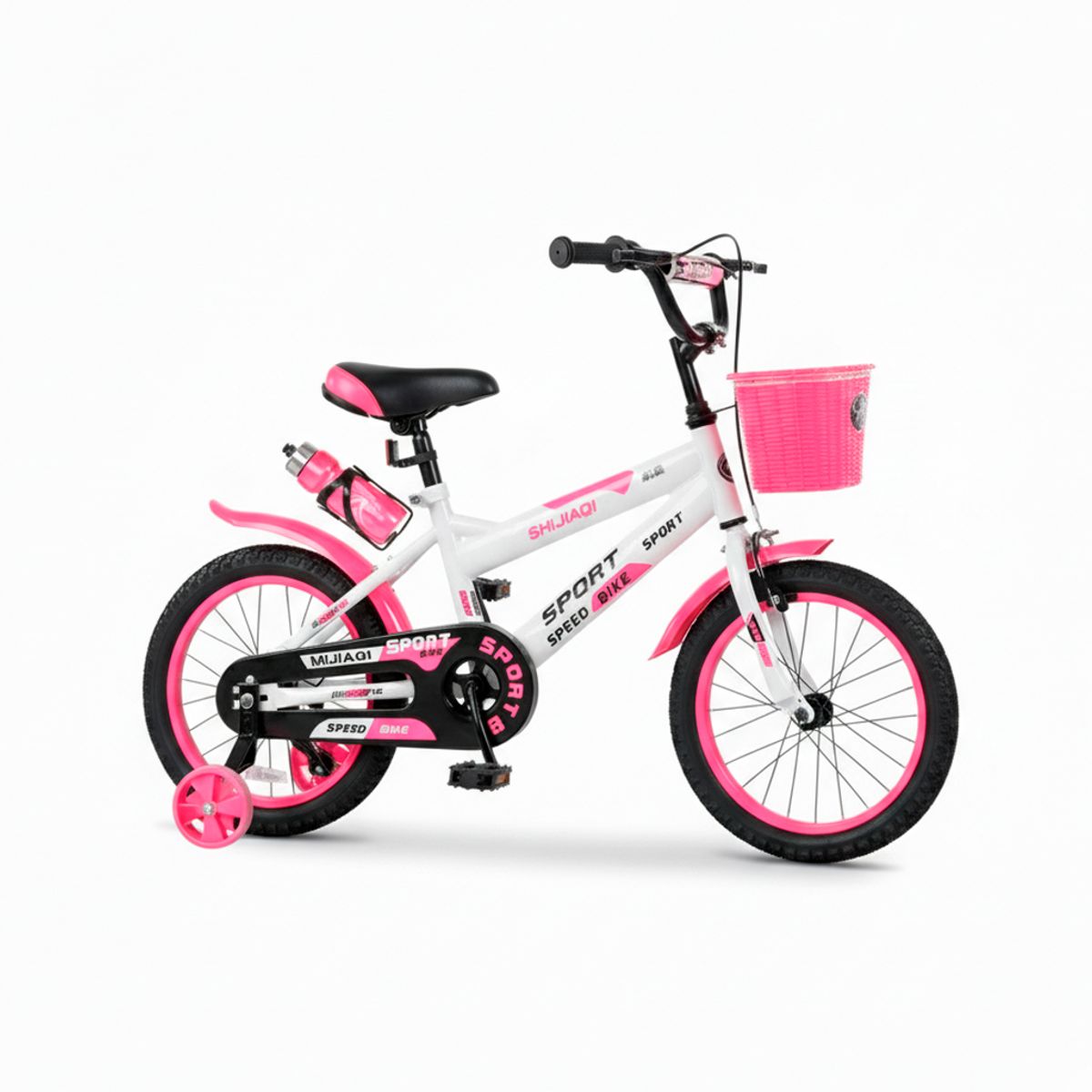 LUMAX - Bicicleta Infantil Lumax Aro 12 Rosado Con Rueditas