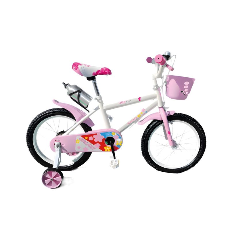 LUMAX - Bicicleta Infantil Lumax Aro 12 Rosado Con Rueditas