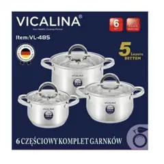 OEM - SET OLLAS BATERIA DE COCINA 6 PIEZAS VICALINA VL-485