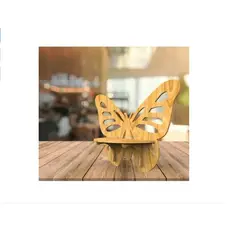 GENERICO - Repisa De Madera En Forma De Mariposa Decoración