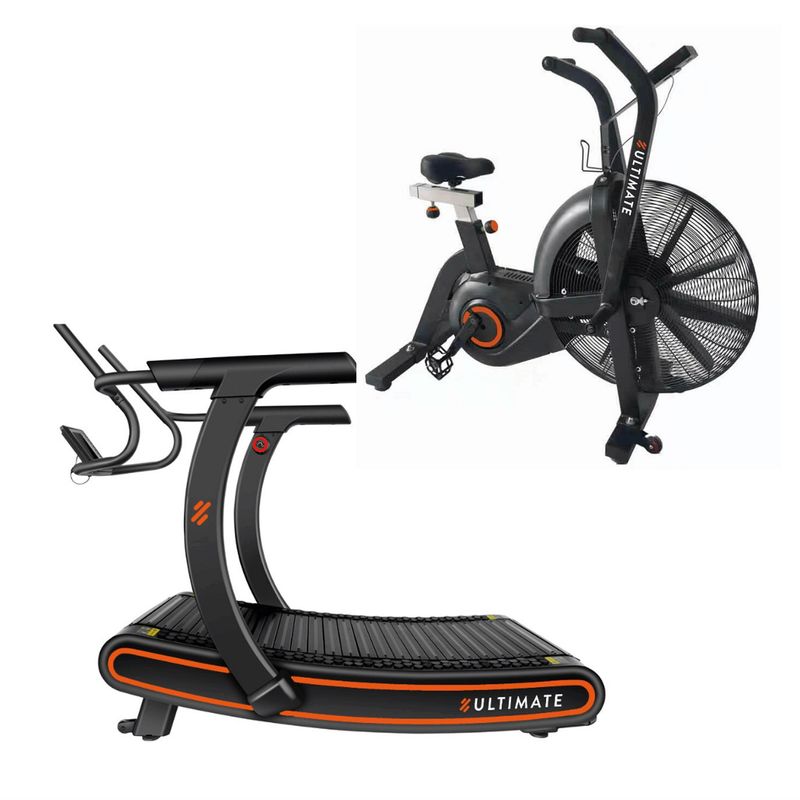 ULTIMATE FITNESS - PACK TROTADORA CURVA C1000 ELITE  AIR ASSAULT BIKE ELITE