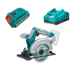 TOTAL TOOLS - Sierra Circular Inalámbrica 20v Cargador Bateria