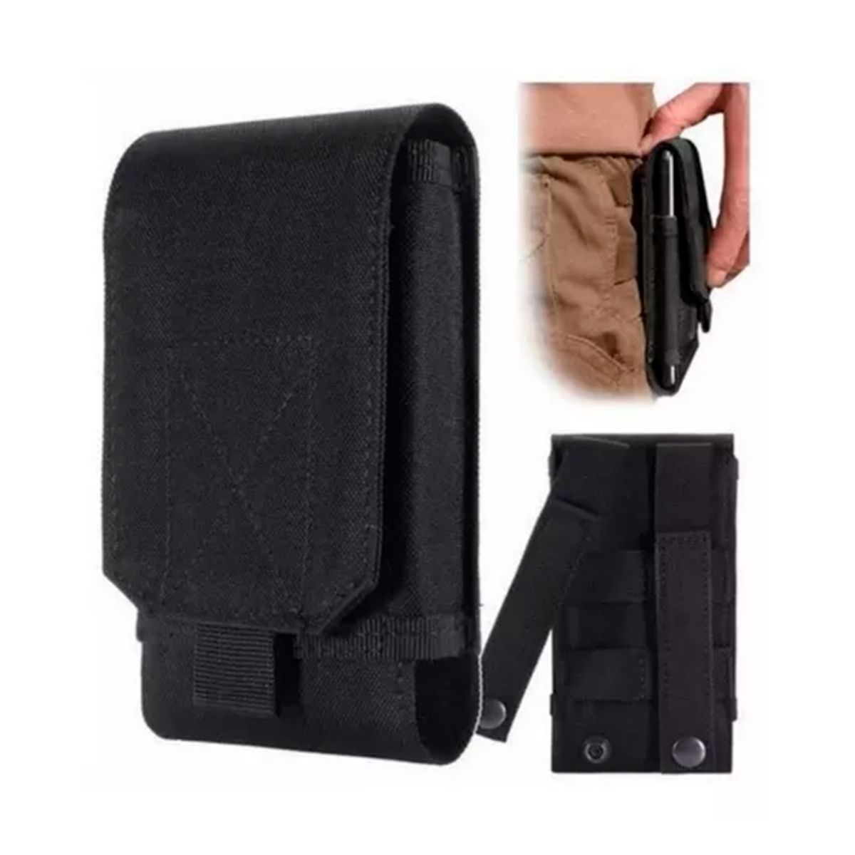 GENERICO - Funda Porta Celular Negro