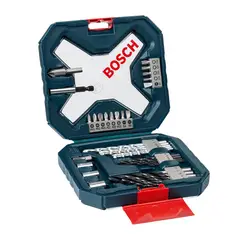 BOSCH - MALETÍN X-LINE 34 UNIDADES TALADRAR Y ATORNILLAR AZUL