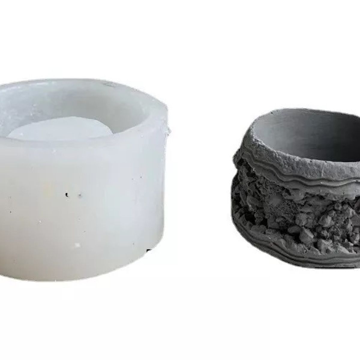 GENERICO - Molde Silicona Resina Uv Plato Vaso Maceta Modelo B