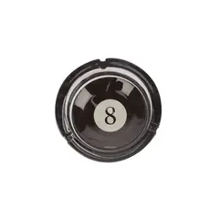 HOMEWELL - Cenicero de vidrio negro 14x45cm