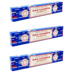 GENERICO - 3 Cajitas Inciensos Nag Champa Premium - Nag Champa 15g C/u