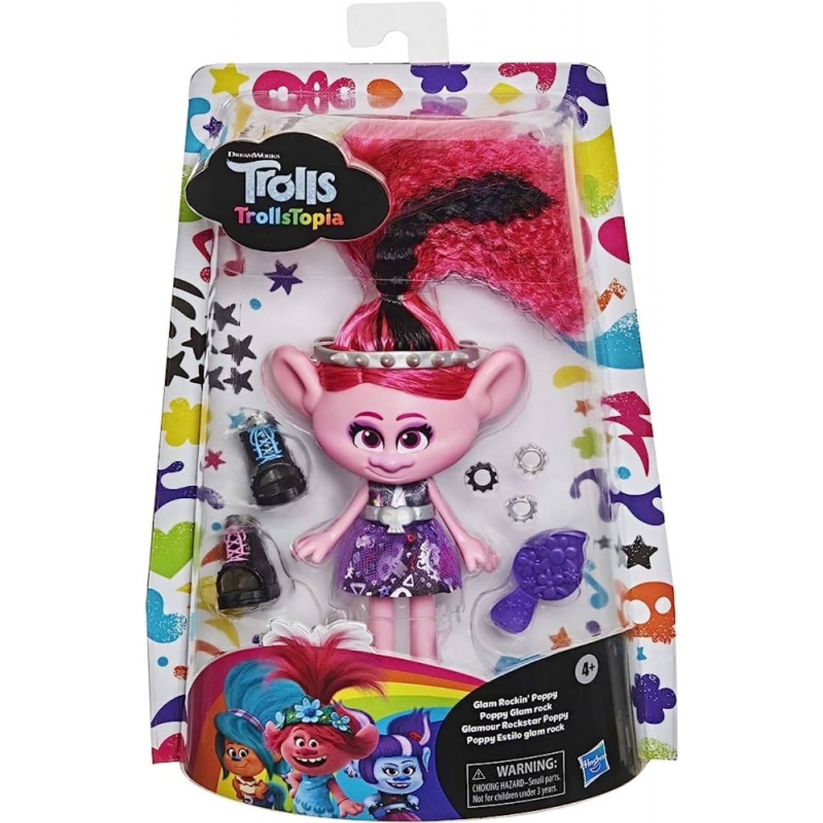 HASBRO - HASBRO F2248 TROLLS TROLLSTOPIA GLAM ROCKIN POPPY FASHION