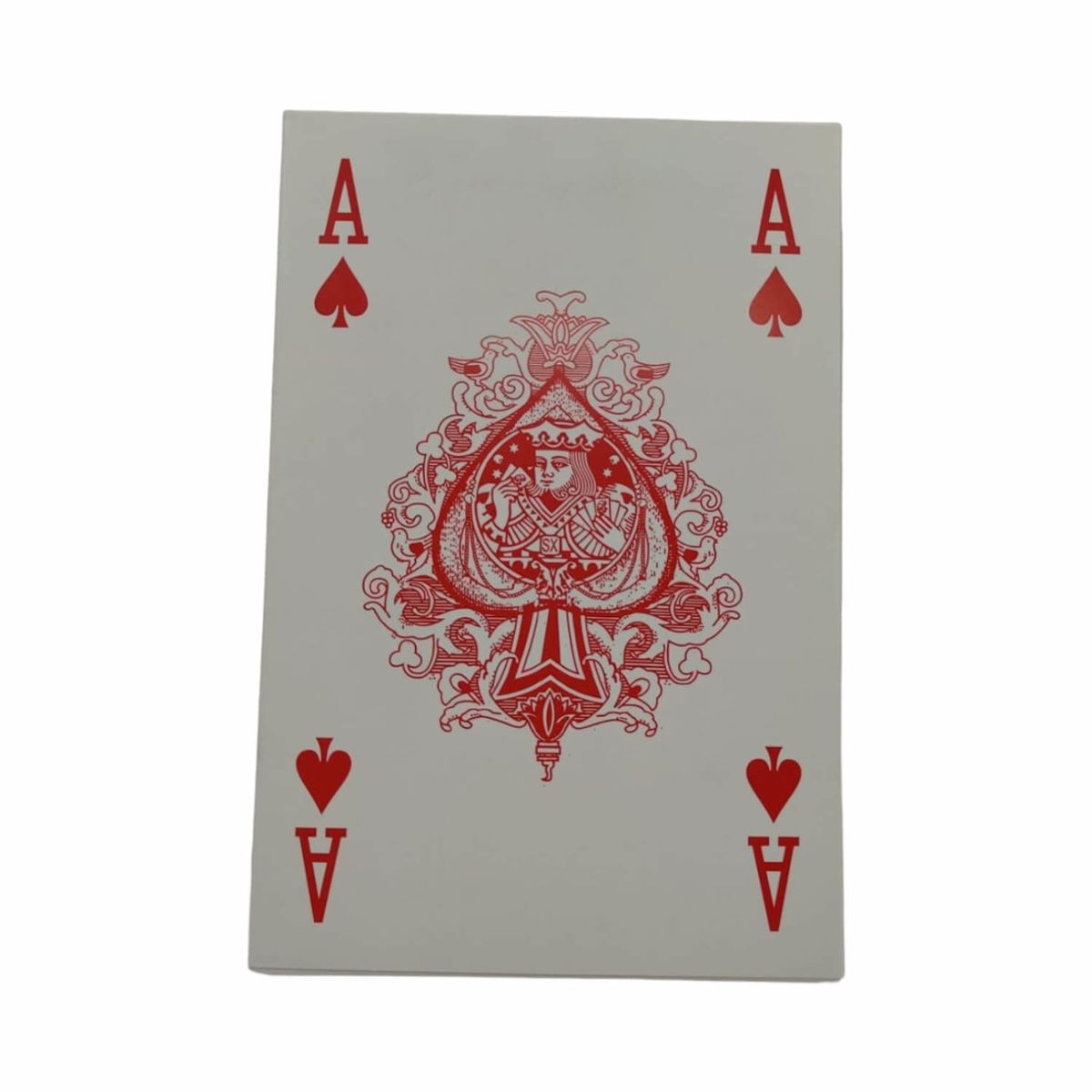 HOMEWELL - Naipe inglés gigante rojo 19x13cm