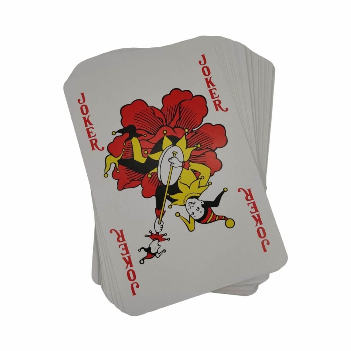 HOMEWELL - Naipe inglés gigante rojo 19x13cm