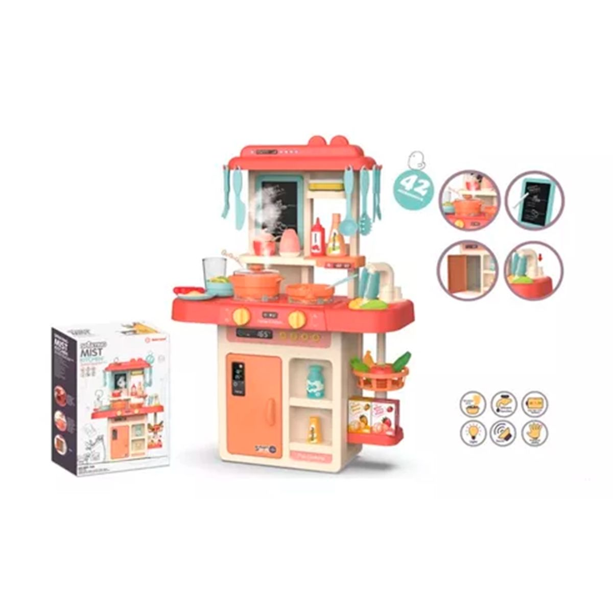 GENERICO - Cocina De Juguete 42 Accesorios Estilo Moderno