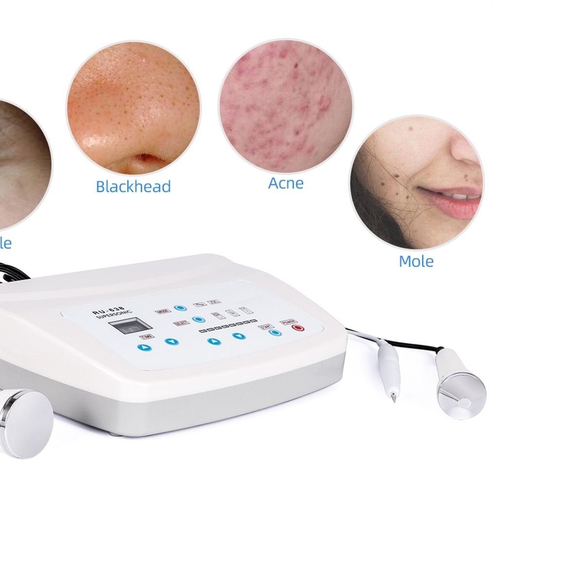 GENERICO - Ultrasonido Profesional 3 En 1 Corporal Y Facial 1 A 3 Mhz