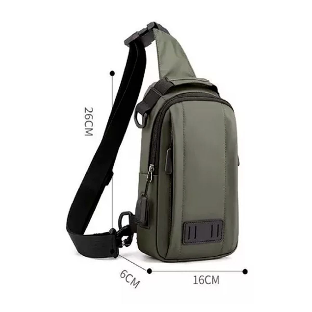 GENERICO - Bolso Banano De Moda Cruzado Carga Usb