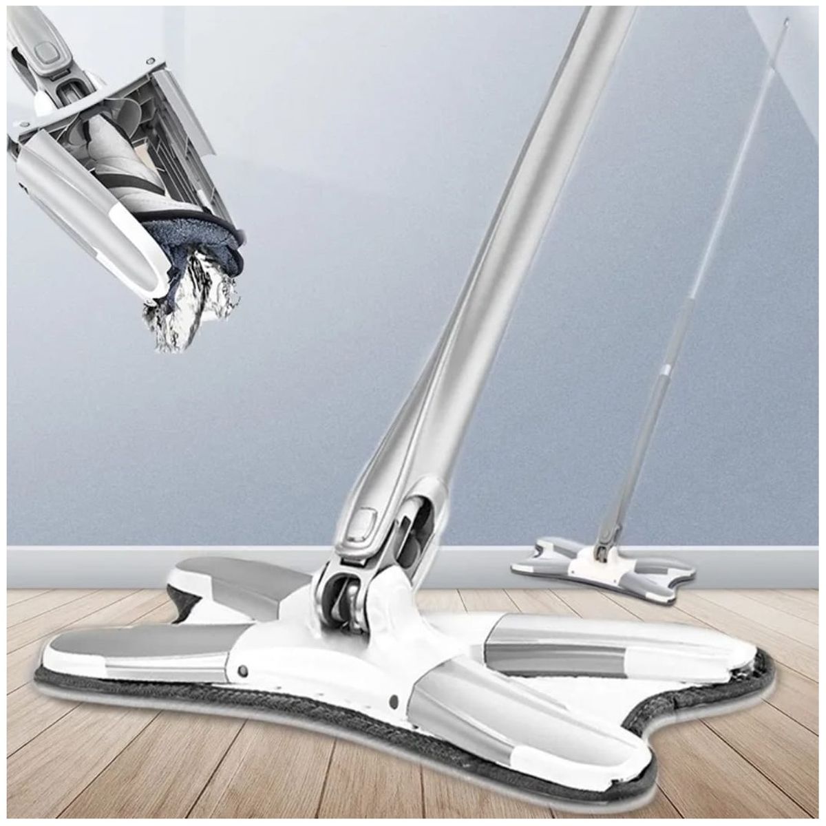 GENERICO - Mopa De Aseo Trapeador De Microfibra 360º