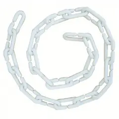 GENERICO - Cadena Plastica Blanca Canal 1MT