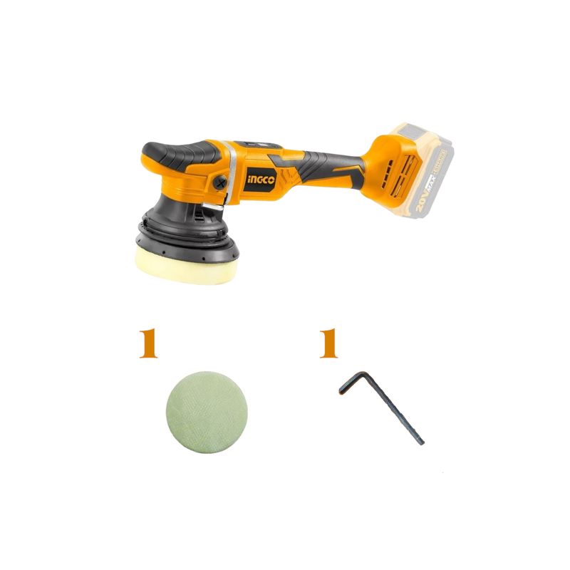 INGCO - Pulidora Inalambrica Roto Orbital Ingco 20v 125mm Industrial