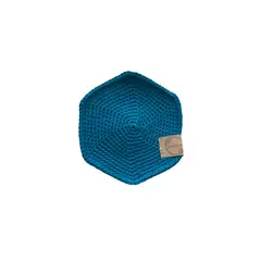 SIMPLE IDEAS - Posavasos Hexagonales Tejidos a Crochet 11,5 cms