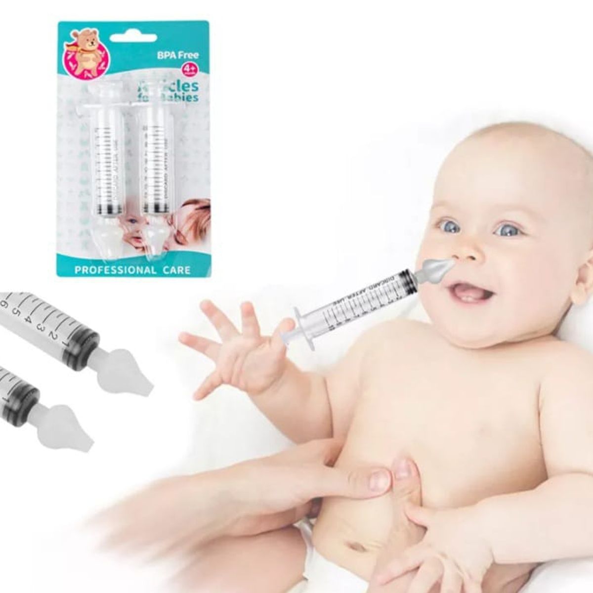 GENERICO - Aspirador nasal Jeringa para lavados nasales niños