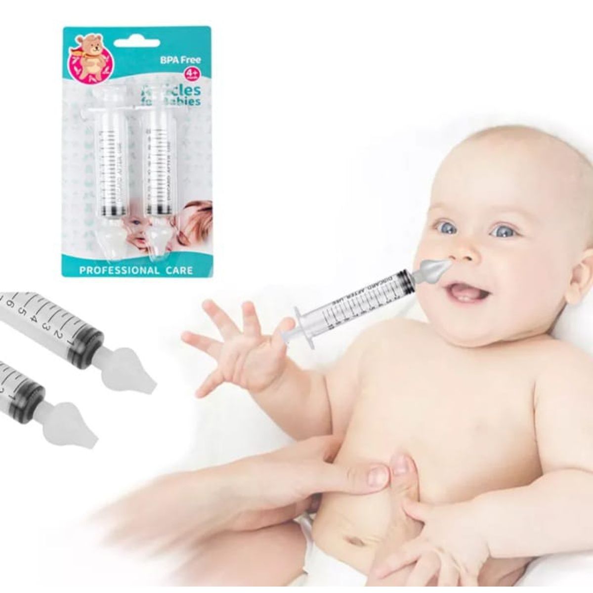 GENERICO - Aspirador nasal Jeringa para lavados nasales niños